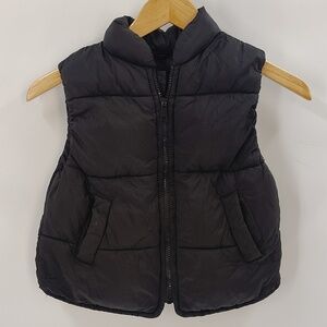 Zara Kids Black Puffer Vest Size 4/5